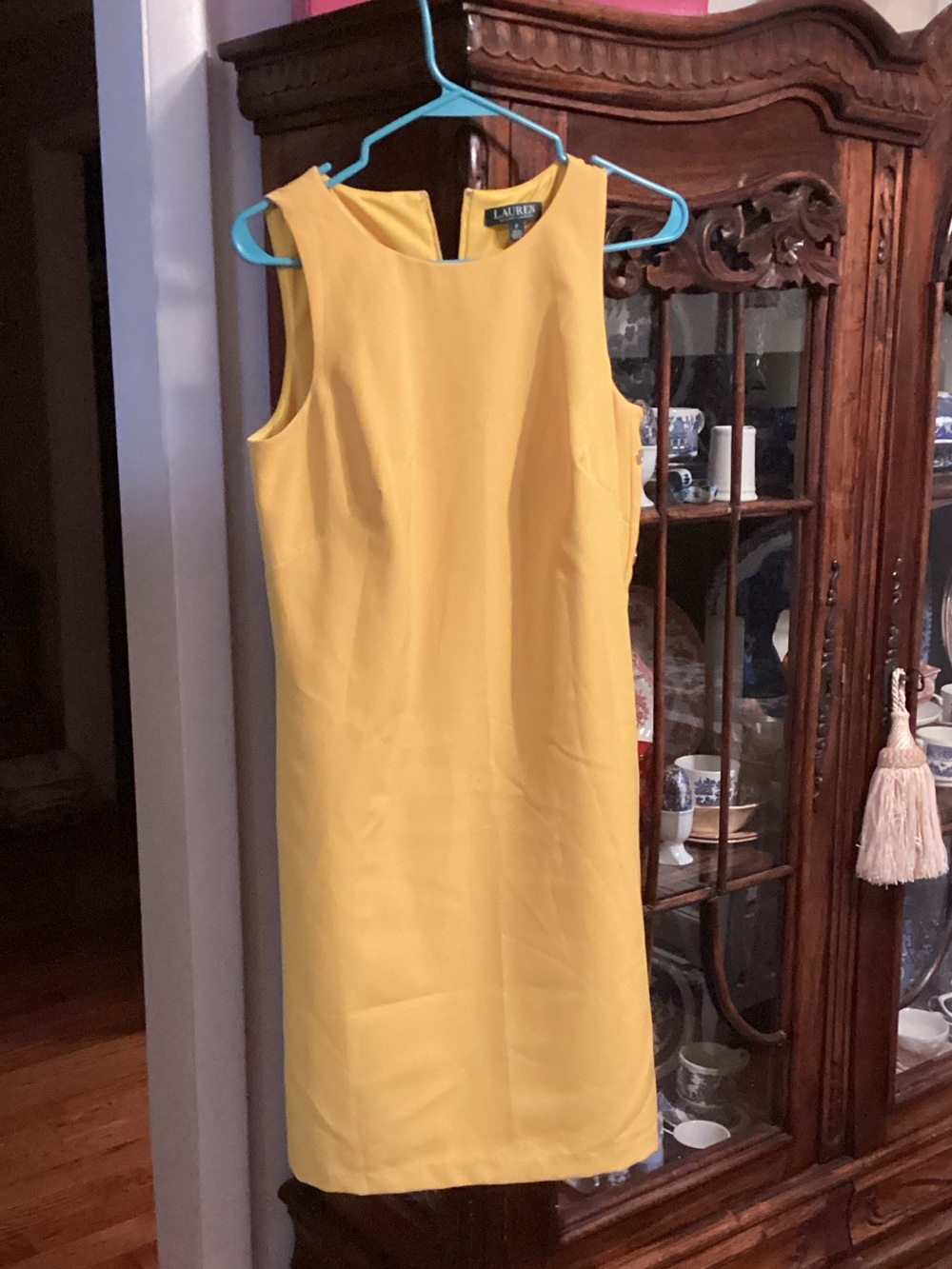 Ralph Lauren Bright Yellow Sleeveless Shift Dress